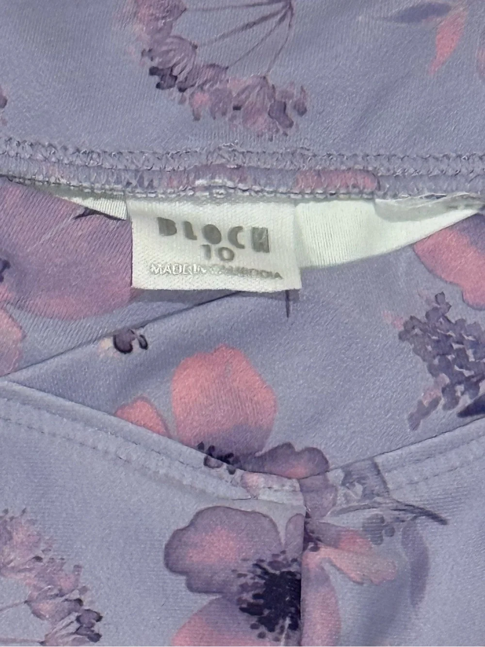 Bloch Lavender Floral Girls Matching Crop Top and Shorts Set